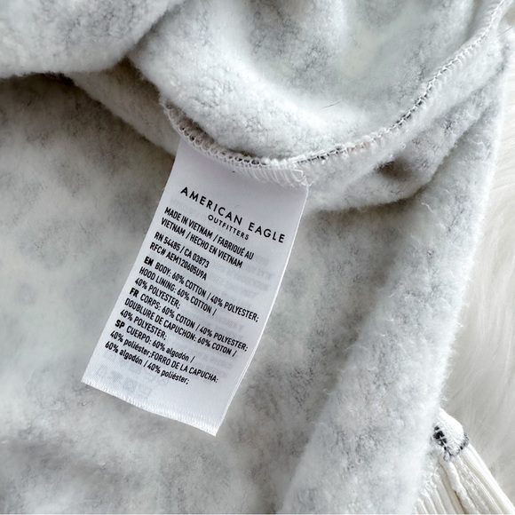 American Eagle Soft Hoodie Sweatshirt Jegging Fit Animal Print Leopard Cheetah - Picture 6 of 10